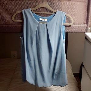 Bubble blouse, light blue